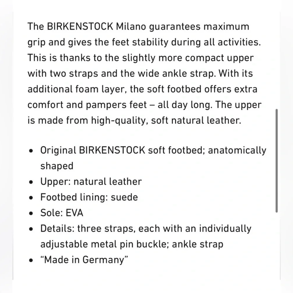New Birkenstock Milano Size 8 - Picture 8 of 8
